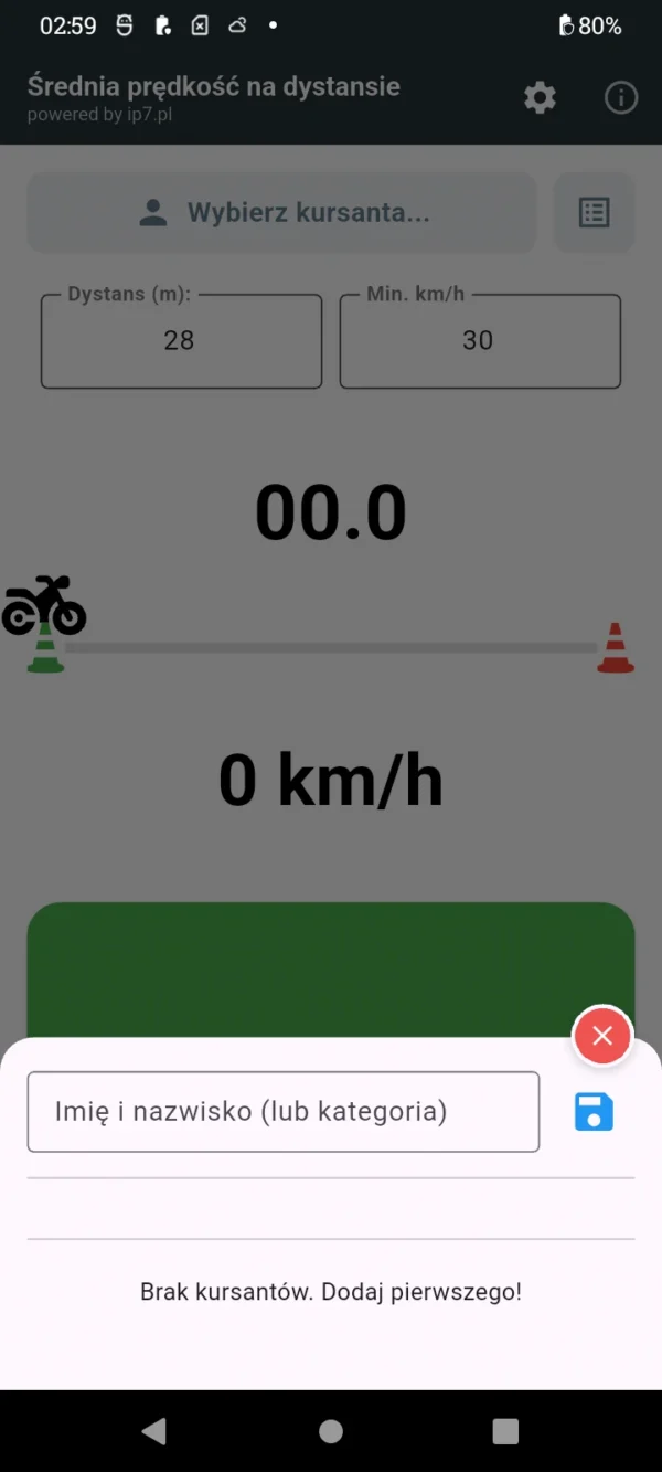 Moto AverageSpeed by ip7.pl
